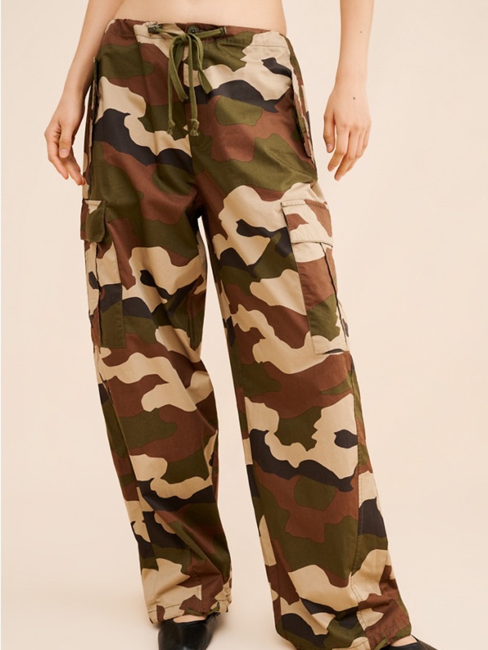 S Good American Camo Cargo Pants